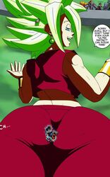 1girls ass_grab botamo breasts cabba crush crushing dragon_ball dragon_ball_super female fusion giantess green_hair hit_(dragon_ball) kefla legendary_super_saiyan magetta no_eyewear saiyan son_goku super_saiyan super_saiyan_2 tournament_of_power ultra_instinct universe_6/universe_7 vados