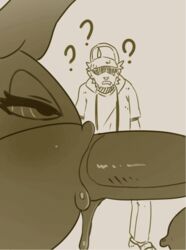 1girls 2boys animated anthro balls being_watched cum deepthroat electrode_(pokemon) fellatio human no_color oral oral_sex orange-peel penis pokémon_(species) pokemon saliva saliva_drip shocked_expression source_request tagme