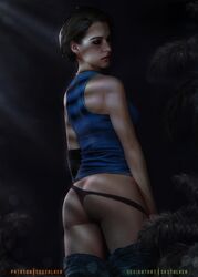 3d 3d_(artwork) ass capcom clothing female jill_valentine jill_valentine_(sasha_zotova) looking_back no_eyewear resident_evil resident_evil_3 resident_evil_3_remake skstalker