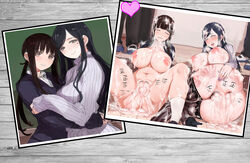 ahe_gao crying edit female instant_loss_2koma rape sex split_screen