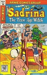 alias_the_rat archie_comics blonde_hair casual clothing female frog hilda_spellman human lifeguard pale_skin public sabrina_spellman sabrina_the_teenage_witch transformation witch zelda_spellman