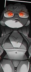 1girls ai ai_assisted ai_generated angry bikini clothing flipline_studios lawyer papa_louie quinn_(papa_louie)
