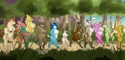 american_opossum anthro arcanine ass breasts canid canine canis casual_nudity cloud curvy_figure daughter_(lore) dragon female female/female forest generation_1_pokemon genitals group hi_res hyena mammal marsupial maya_henderson mephitid mother_(lore) mrs._henderson multi_nipple mythological_canine mythological_creature mythological_scalie mythology nintendo nipple_piercing nipples nude parent_(lore) pickles-hyena piercing pistachio_(pickles_hyena) plant pokemon pokemon_(species) scalie shortstack side_view skunk tree virginia_opossum vulva walking warhound_(cwd147) werecanid werecanine werecreature werewolf wolf