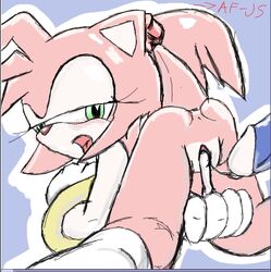 af-js after_sex amy_rose anthro cum female fur hedgehog male mammal penis rodent sonic_(series) straight tagme