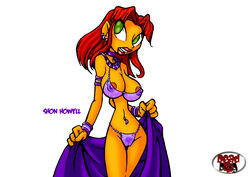 1girls a_princess_of_mars areola barsoom bikini breasts busty cleavage cosplay dc_comics dead_dog dejah_thoris hourglass_figure king-cheetah lipstick nipples starfire straight_hair teen_titans voluptuous