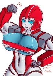 1girls alien alien_girl big_breasts blue_breasts blue_eyes blue_nipples breasts busty curvaceous curves curvy curvy_body curvy_female curvy_figure curvy_hips female female_only ironhide machine muscular_female nipples puffy_nipples robot robot_girl rule_63 shiny_breasts solo solo_female transformers transformers_g1