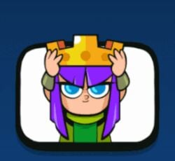 1girls 2d ahe_gao ahegao_face animated animation archer_queen_(clash_of_clans) big_boobs big_breasts clash clash_(series) clash_of_clans clash_royale emote_(clash_royale) female female_focus female_only mature_female solo solo_female solo_focus sqwunx_(artist) supercell