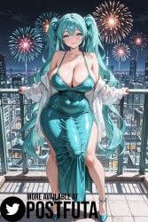 hatsune miku from new year by postfuta