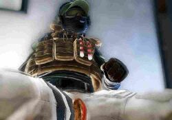 1boy baseball_cap bodyguard cuntboy defeated exibitionism goggles green_goggles hairy_pussy jpeg_artifacts kevlar_vest mercenary paint.net photoshop pussy pussy_lips rifle_bodyguard_(trepang2) ripped_clothing ripped_pants security_guard ski_goggles spread_legs thong_aside trans_man trepang2