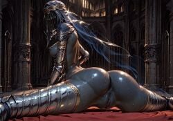 ai_generated ass dancer_of_the_boreal_valley dark_skin dark_souls_3 fromsoftware full_split giantess naked_female pussy