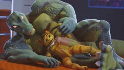 2023 3d sunkevin5885 ratchet_and_clank ratchet_(ratchet_and_clank) gay yaoi furry scalie character_request male male_only tagme