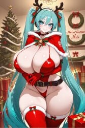 hatsune miku from christmas by nibba