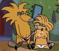 angry_beavers anthro beaver cum furry ha_cha_cha male/female mammal nickelodeon norbert panties rodent straight tagme treeflower