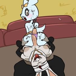 black sperm from aggretsuko by hexecat