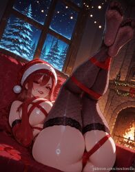 erza scarlet from christmas by noctorella