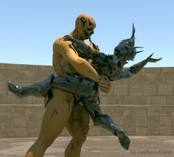 3d adeptus12 arena armor armored_female armour bear_hug bearhug bleeding blood claw_marks claws dat_ass fight futa_only futanari grabbed gruntress height_difference helmet huge_balls huge_cock human injured injury naked nude orc plate_armor princess_ezi size_difference tattooed_female tattoos tattoos_everywhere vomit vomiting vomiting_on_another wound wounded