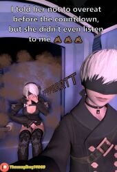 (theusagiboy1406) 1boy 1boy1girl 1boys 1girls 3d 3d_(artwork) 3d_model 3d_render android fart fart_cloud fart_fetish farting farts female implied_scat new_year nier:_automata patreon patreon_logo patreon_username porta_potty selfie sfm short_hair source_filmmaker text toilet toilet_use white_hair yorha_2b yorha_9s