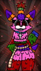 1girls cute furry llama pinata pink_body scary scp-956 scp_foundation smile solo wallpaper