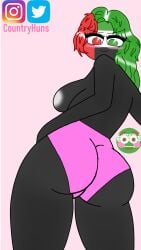 1boy 1girls 2d 2d_(artwork) :3 anthro artist_name ass ass_focus back_view background big_ass big_ass_(female) big_breasts big_butt big_butt_(female) black_body black_breasts black_skin blush breasts busty completely_naked completely_nude country countryhumans countryhumans_girl countryhuns curvaceous curves curvy curvy_body curvy_female curvy_figure cute cute_expression cute_face cute_female edit emoji fat_ass fat_butt female flags genitals green_eyes green_hair happy_female heterochromia instagram instagram_logo instagram_username looking_back male meme multicolored_eyes multicolored_hair naked naked_female national_personification nude nude_female partners pink_background pose posing presenting presenting_ass presenting_butt presenting_hindquarters pussy red_eyes red_hair round_head saudi_arabia_(countryhumans) sideboob simple_background standing standing_at_attention thick twitter twitter_link twitter_username united_arab_emirates_(countryhumans) voluptuous voluptuous_female white_nipples