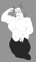 1boy bara bara_body bara_tiddies bara_tits cap gay grizzl1beat no_visible_genitalia no_visible_nipples pants pants_only roblox roblox_avatar robloxian tagme topless topless_humanoid topless_male