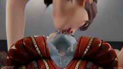 2girls 3boys 3d 3d_(artwork) 3d_model asari big_breasts big_penis blue_skin cleavage closed_eyes commander_shepard cum cum_in_mouth cum_on_breasts cum_on_face doggy_style drool_on_face drool_string femshep freckles french_kiss french_kissing green_eyes jane_shepard kissing mass_effect meditating meditation nude open_eyes open_mouth penetration precum red_hair rotosama samara sex sleep_molestation sleeping tongue tongue_kiss tongue_out
