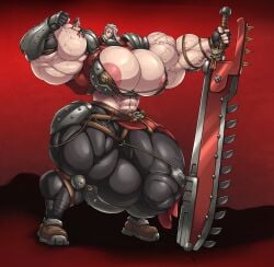 futanari giantess hyper hyper_breasts hyper_futa hyper_muscles hyper_penis mathilda_(lardivag) missymuscle muscular muscular_female muscular_futa sister_of_battle thick_thighs warhammer_40k