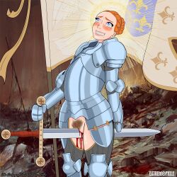 armour bleeding bleeding_from_pussy blood bush bushy_pubes content_warning extremophile french french_female french_girl ginger ginger_female ginger_hair ginger_pubic_hair gore gore_focus hairy_pussy halo history holy hundred_years_war joan_of_arc knight knight_armor medieval medieval_armor medieval_armour penetration_with_sword pleasure pubic_hair red_hair saint sword violent