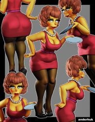 maude flanders from the simpsons