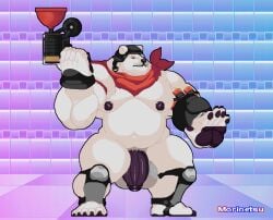 animated anthro armor attack balls barazoku bear big_balls big_penis clothing digital_media_(artwork) epic_games erection feet flaccid fortnite genitals hair hairy headgear helmet humanoid_genitalia humanoid_penis legwear loop male male_only mammal mature_male moobs morinetsu mugen muscular muscular_anthro muscular_male nipples penis pixel_(artwork) polar_bear polar_patroller shirt slightly_chubby slightly_chubby_anthro slightly_chubby_male smile smirk solo thigh_highs topwear tuft ursine weapon