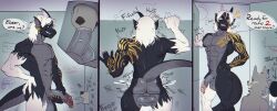 absurd_res anthro arm_tattoo ass backsack balls balls_deep bathroom big_balls big_penis bodily_fluids cum cum_drip cum_in_mouth cum_inside cum_on_face cum_on_penis cum_on_wall cum_splatter digital_media_(artwork) dragon dripping duo eirikbat erection facial_tattoo fellatio freakynastybat genital_fluids genital_piercing genitals glory_hole hair hand_on_hip hi_res huge_filesize humanoid_genitalia humanoid_penis male male/male male_penetrating mammal mythological_creature mythological_scalie mythology nude oral oral_invitation oral_only oral_penetration penetration penile penile_penetration penis penis_piercing piercing public_restroom restroom_stall retracted_balls saliva saliva_on_penis scalie sex smile tail tattoo text