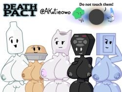 3boys 5girls akatieowo battle_for_bfdi battle_for_dream_island bfb bfdi big_breasts big_nipples big_pussy black_body black_hole black_hole_(bfdi) black_skin blue_body blue_nipples blue_skin bottle bottle_(bfdi) breasts death_p.a.c.t. english_text female female_focus jacknjellify jnj light_switch liy_(bfdi) male milk milk_bottle nipples object_show object_show_community object_shows osc pen pen_(bfdi) pie pie_(bfdi) pillow pillow_(bfdi) pink_nipples pussy remote remote_(bfdi) tan_body tan_nipples tan_skin transparent_body tree tree_(bfdi) white_body white_skin wide_hips