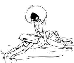 2girls arched_back blush blush_lines boopie_(artist) bug bug_girl hollow_knight hollow_knight:_silksong hollow_knight_(franchise) hornet_(hollow_knight) lace_(hollow_knight) lace_(hollow_knight:_silksong) lesbian_sex monochrome penetration sex_toy strap-on strap-on_sex team_cherry vaginal_penetration yuri