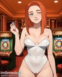 ai ai_generated atom_eve big_breasts cameltoe invincible redhead_female wide_hips