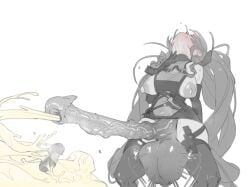 1futa 1girls 1intersex absorbing absorption absorption_vore after_cock_vore after_vore ahe_gao animal_penis arknights:_endfield balls_clench balls_clenching blush breast_growth clothed clothing cock_vore cum cum_stream cumshot ejaculation erection female fox_ears fox_girl futa_focus futa_masturbation futanari gigantic_balls gilberta_(arknights:_endfield) greyscale head_back hitobashira_(1746164306) huge_balls huge_breasts huge_cock huge_cumshot hung_futa intersex large_breasts long_hair masturbation monochrome mostly_clothed mouth_drool nipples orgasm precum single_shoe sitting smile solo_focus spread_legs sweat testicles_clench thick_thighs tongue tongue_out twintails wide_eyed