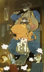 000atanerriaper000 absurd_res altyren_therein anal anthro bad_end balls belly big_balls big_belly big_breasts big_nipples big_penis bodily_fluids bondage bound breasts cum cum_in_ass cum_inside deathclaw duo exhibitionism fallout futanari genital_fluids genitals grin gynomorph hi_res humiliation intersex intersex/male larger_intersex male microsoft nipples pained_expression penis public public_exposure public_humiliation public_nudity public_sex public_use questionable_consent scalie sex shocked size_difference smaller_male smile spread_legs spreading stand_and_carry_position standing standing_sex thick_thighs tiger_daemon tiger_demon