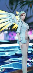 3d angela_ziegler doctor lingerie lowres mercy overwatch swiss_angel