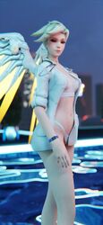 3d angela_ziegler doctor lingerie lowres mercy overwatch swiss_angel