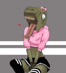 1girls artist_request corpse cropped_hoodie dead_eyes green_skin oozing_oscar pink_sweater roblox robloxian skirt sleeves tagme thighhighs