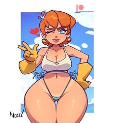 1girls busty cartoon_network dexter's_laboratory dexter's_mom female female_focus female_only hourglass_figure milf noctz pose posing solo solo_female thick_thighs wide_hips