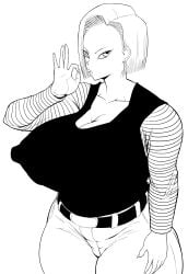 android 18 from dragon ball by tatemochisuya