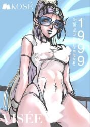 1girls belly_button belly_button_piercing censored_nipples censored_pussy fashion fashion_model female_focus female_only fin_ears fish_girl hispanic hispanic_female honduran honduran_female lagoona_blue lagoona_blue_g3 latina latina_female looking_at_viewer lustful_gaze mock_magazine_cover monster_girl monster_high monster_high_g3 multicolored_hair niello_der orange_eyes perky_breasts pink_skin pussy_out sea_monster semi_nude sunglasses thick_thighs tinted_eyewear tummy voluptuous voluptuous_female