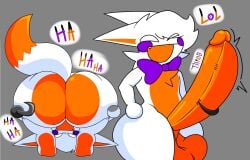 anthro balls big_penis bow_tie_only bowtie dat_ass femboy five_nights_at_freddy's five_nights_at_frickbears five_nights_at_frickbears_3 gooey_ghosty_(artist) hook_hand lol lolbit_(fnaf) lolbit_(frickbears) male penis solo tagme thighs