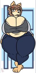 angry big_breasts chubby_female fat_ass fur grandmother judy_(jinu) kingretrokirby milf