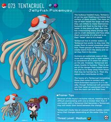 creature_index english_text hi_res kinkymation nintendo page_73 page_number pokémon_(species) pokemon pokemon-girl_encyclopedia pokemorph pokemusu profile tentacruel text text_box