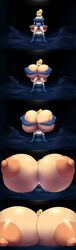 1girls alternate_breast_size breast_expansion breasts comic expansion female female_only huge_breasts hyper hyper_breasts immobile large_breasts metachoke metroid nintendo samus_aran sequence solo solo_female