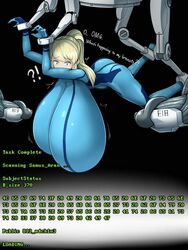 1girls ?! alternate_breast_size ankle_cuffs body_modification breast_expansion breasts comic cuffs female huge_breasts hyper hyper_breasts immobile mechanical mechanical_fixation metroid mind_break nintendo orgasm_factory rape restrained samus_aran sequence sex_machine sinensian suspended suspended_in_midair suspension zero_suit_samus