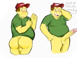 big_ass big_city_greens big_penis bill_green bubble_butt disney disney_channel erection exposed_ass gay horny male male_only plain_background thick_ass thick_penis