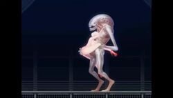 1boy 1girls alien alien_quest_eve animated blonde_hair creampie game_cg grimhelm high_heels holding_ass holding_leg holding_up interspecies male/female monster naked open_mouth pussy sex size_difference sound tagme thrusting video white_hair xenomorph