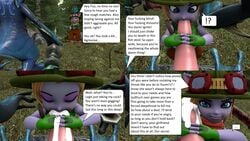 blowjob comic cum_in_mouth deepthroat dialogue fellatio female fizz_(lol) jayhog1992 league_of_legends oral rule_63 teemo yordle