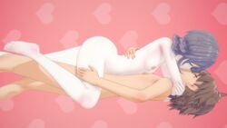 3d_(artwork) danganronpa girly hug kimura_seiko kissing koikatsu naegi_makoto romantic sex straight_hair